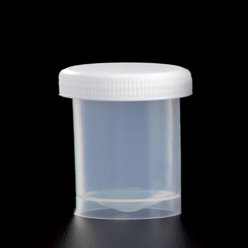 Контейнер для забору патоморфологічних зразків, 30 мл, стерильний, ПП, з білою гвинтовою поліпропіленовою кришкою, DELTALAB